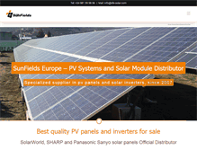 Tablet Screenshot of eng.sfe-solar.com